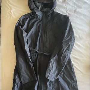 North face trench rain coat